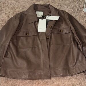 Bagatelle Women's Brown Leather Jacket Size XL